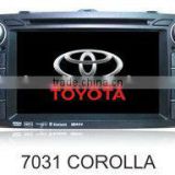 7inch two din in dash HD touch screen Car DVD gps radio player DH7031with gps, tv, radio(am/fm)for Toyota-Corolla