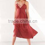 2016 Red Sexy Dress for Ladies With Strappy Front Party Midi Dress thumbnail-3