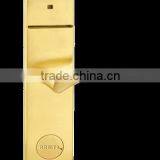 IC Card Hotel Locks With Golden Color and 2 Years Warranty, Hotel Locks,door Locks
