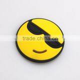 Top Selling Silicon Smilling Emoji Round Magnetic Brooch for Party Girl's Kid's Brooch Pin Supplier's Choice thumbnail-4