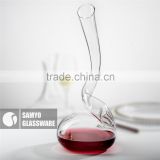 samyo handmade crystal glass novelty decanter with round belly