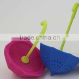 Hot Sale Silicone Tea Bag Holder Cup Mug Candy Colors Gift Set Good;Silicone umbrella Tea Bag Holder