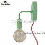 New Design Wall Lamp, Green Wall Light With Braided Wire Power Cord thumbnail-3