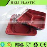The 2015 New Round Plastic Food Container With Lid 3 Compartments thumbnail-1