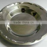 Border Soup Plate with Stainless Steel