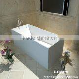 Popular Solid Surface Freestanding Massage Bathtub / Resin Stone Bath Tub thumbnail-2