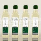 250ml clear glass square shape olive oil glass bottle with aluminum cap
