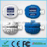 Brain Design Simulation Human Organ Customized Usb Flash Drive , Free Sample