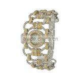 New Model Unique Fashion Ladies Dress Wide Band Alloy Quartz With Japan Quartz Watch thumbnail-4