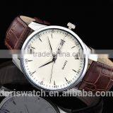 Luxury New Arrival Factory Price Business Men Leather Watch thumbnail-3