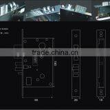 Hotel Door Lock With Keys and RFID Card Motel Door Lock thumbnail-6