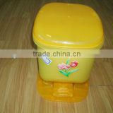 high quality new design small the foot pedal plastic dustbin injection mould