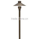 brass led pole light garden lights