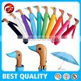 2 Fold Auto Open Duck Umbrella,duck Head Handle Umbrella thumbnail-3
