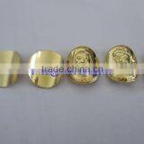 2015 Souvenir Custom Curve Metal Gold Coins With Your Own Fashion Design thumbnail-1