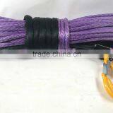 ALL KINDS OF COLORS SYNTHETIC UHMWPE WINCH ROPE CABLE WITH HOOK & ROCK GUARD thumbnail-4