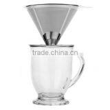 Stainless Steel Coffee Filter Wire Mesh Pour Over Coffee Dripper