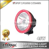6.7in 45W high power 4x4 offroad motorcycle ATV UTV SUV driving spot beam long distance led driving light