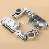 32MM Universal Long Angled Highway FootPeg Mount For Kawasaki Harley Suzuki Bar thumbnail-3