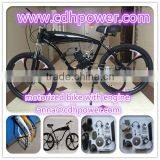 2.4L Gas Tank Frame , Motorized Bike Frame With Tank Black White thumbnail-3