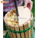12L Basket Wooden Hand Operated Juicer thumbnail-5