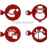 2014 Hot Promotion Thick Plastic Christmas Coffee Stencil thumbnail-1