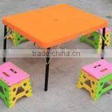 Plastic Folding Table With Stool thumbnail-1