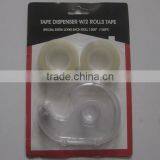 TAPE DISPENSER W/2 ROOLS TAPE WITH DECORATIVE DESKTOP