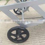 Garden Mesh Wheel Sun Lounger thumbnail-4