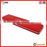 Manufacture Red Rectangle Pencil Tin Box