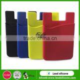 Universal Silicone Mobile Plone Card Holder,Silicone Card Pocket With 3M Stickers thumbnail-6