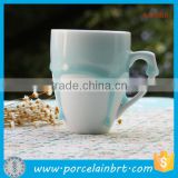 Chinese Style With Handle Ceramic Floating Flowing Glaze Cup