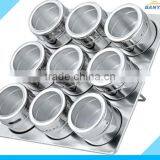 4 Pcs Magnetic Stainless Steel Condiment Container Spice Set thumbnail-5