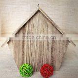 Paulownia Small Wooden Bird Houses Prefabricated Wood Houses Wood Bird House With Round Window thumbnail-6