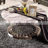 C381 Good Selling Round Marble Cheap Coffee Tables thumbnail-1
