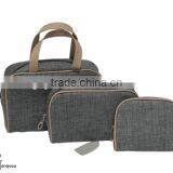 Fashion Cosmetic Bag Canvas Tote Overnight Make up Bags thumbnail-1