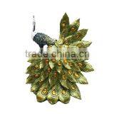 Polyresin Handpainted Resin Beacutiful Statue Peacock thumbnail-3