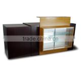 Nail salon reception desk Solid wood office table design receptionist table F-2735