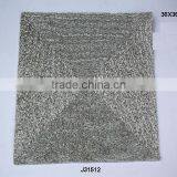 Grey Square Glass Bead Place Mats With Patterns Other Colours Also Available thumbnail-1