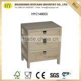 FSC High Quality Unfinished Wood Desk Top Organizer With 3 Drawers thumbnail-1