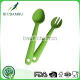 Kitchen Utensiles Customized Big Soup Bamboo Spoon and Fork