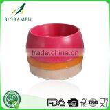 Colorful Natural Hot Design Bamboo Fiber Animal Water Bowl