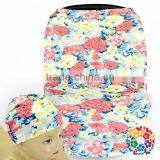 Stretch Flower Baby Car Seat Cover Pink Car Seat Covers Baby Hat Set Toddler Car Seat Cover thumbnail-3