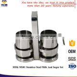 Wholesale Dinnerware Stainless Steel Milk Pot And Sugar Pot Set thumbnail-1