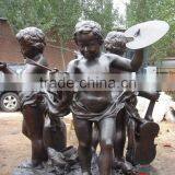 Bronze Angel Statues Playing Musical Instruments thumbnail-1