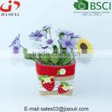 With Non Woven Fabric Strawberry Jute/felt Flower Pot Cover thumbnail-3