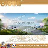 Orange Butterfly Type Steel Structure Landscape Bridge, Metal Foot Bridge,Customized Decorative Bridge(BF08-Y10029) thumbnail-3