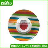 11.8" & 13inch Unbreakable Dip Chip Bowls, Colorful Melamine Dip Dipping Dishes thumbnail-1