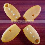 for Nisan Altima Murano Silicone Car Key Coevr,4 Buttons Remote Key Fob Case With Gold Powder thumbnail-1