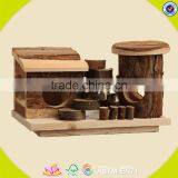 2017 New Design Wooden Mini Animal House Lovely Wooden Mini Animal House Small Wooden Mini Animal House W06F021 thumbnail-1